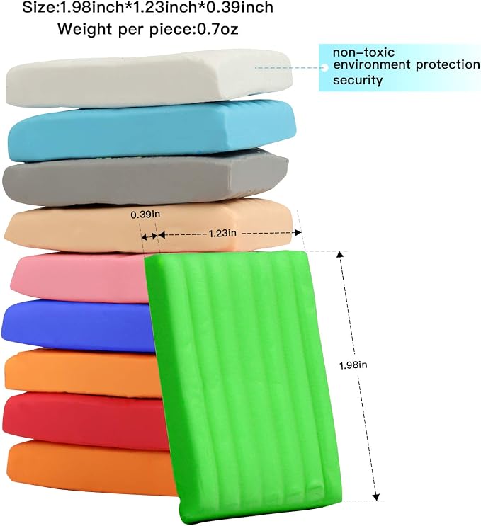Aestd-ST Polymer Clay Kit 50 Colors, Oven Bake Modeling Clay for Kids | DIY Starter Kit, 20 Sculpting Tools & Accessory, Easy to Shape, Non-Sticky, Colorful, Storage Box, Gift for Kids & Artists