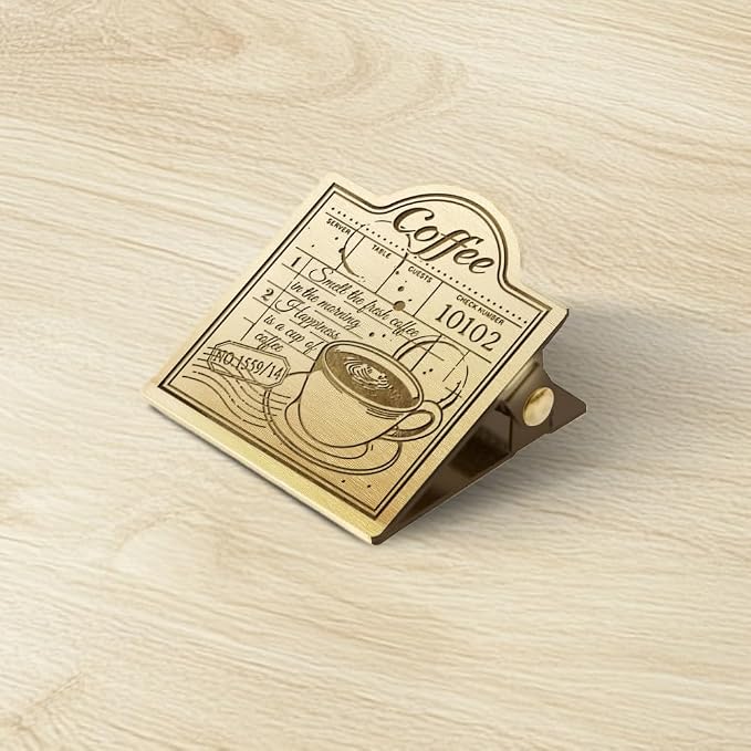 ANATTASOUL Coffee Travel Journal Clip for DIY Use