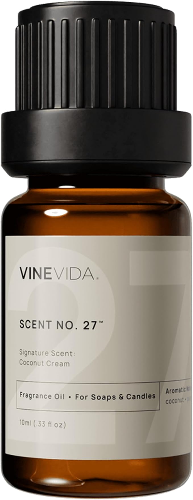 VINEVIDA [0.33oz] Coconut Cream Fragrance Oil for Candle Making and Soap Making - Premium Candle Scents for Soy Candles