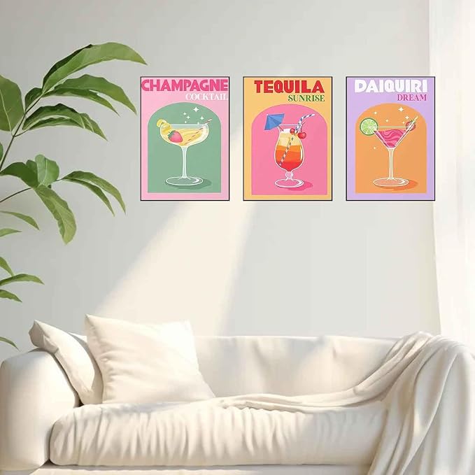 Ycydilirab 6 Pack Cocktail Diamond Art Kits for Adults 10x12inch