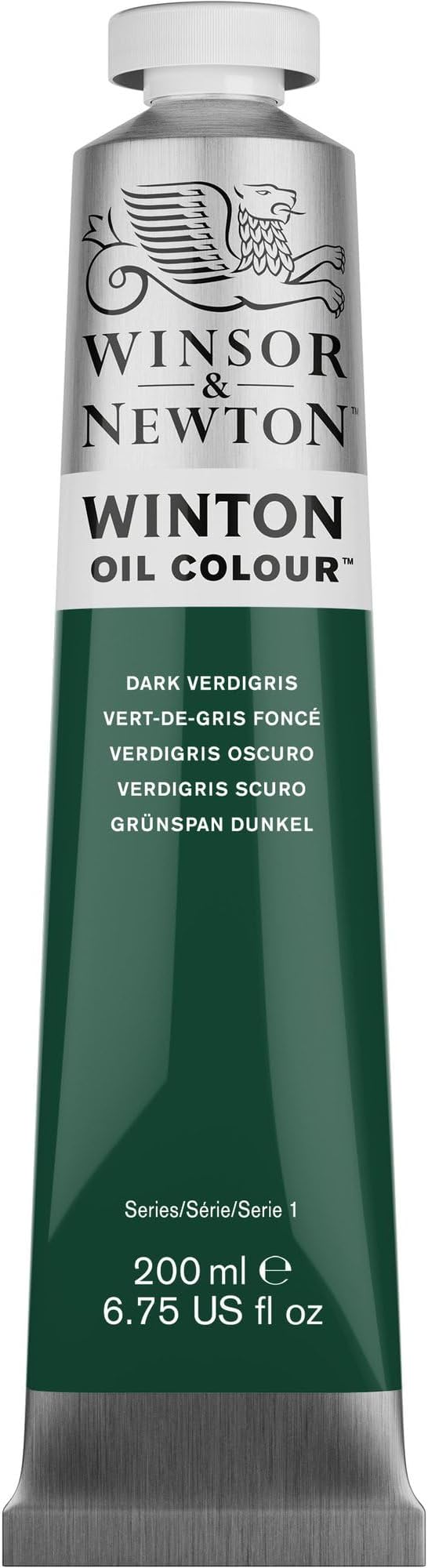 Winsor & Newton Winton Oil Color, 200ml Tube, Dark Verdigris | Artist pigments, Durable, Lightfast, Permanent, Uniform Consistency, Great Pigment Load