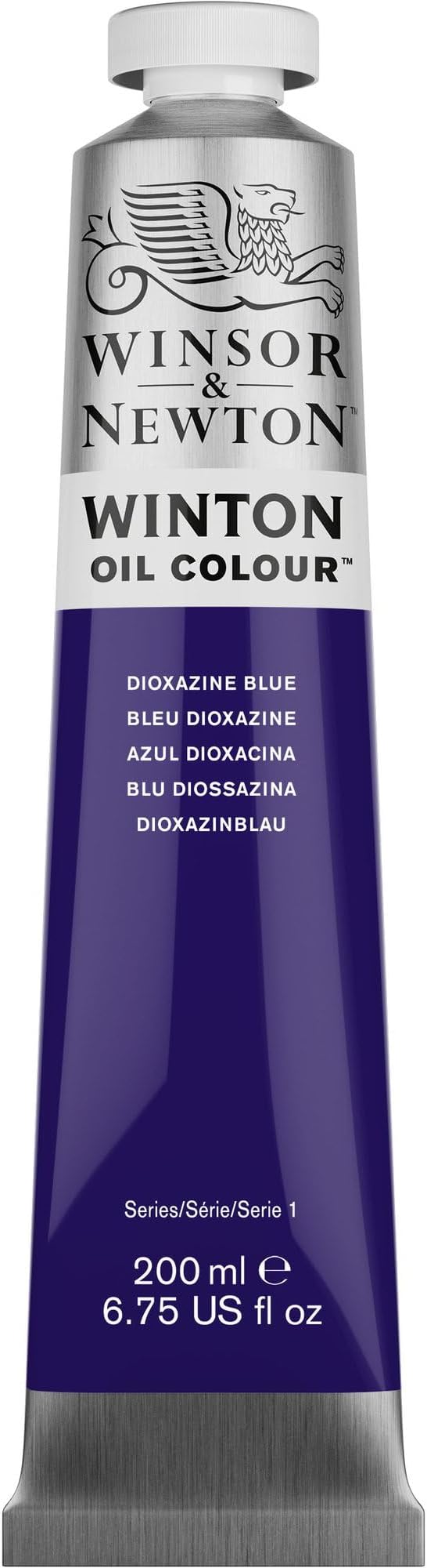 Winsor & Newton Winton Oil Color, 200ml Tube, Dioxazine Blue | High-quality pigments, Durable, Lightfast, Permanent, Uniform Consistency, Great Pigment Load