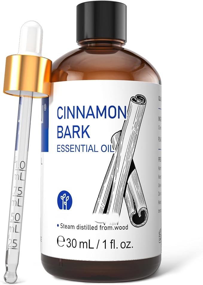 HIQILI Cinnamon Essential Oil for Aromatherapy, Spray & Diffuser