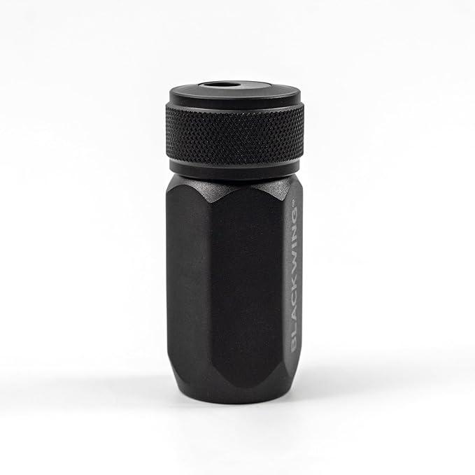 Blackwing One-Step Long Point Pencil Sharpener, German Steel Blade, Black