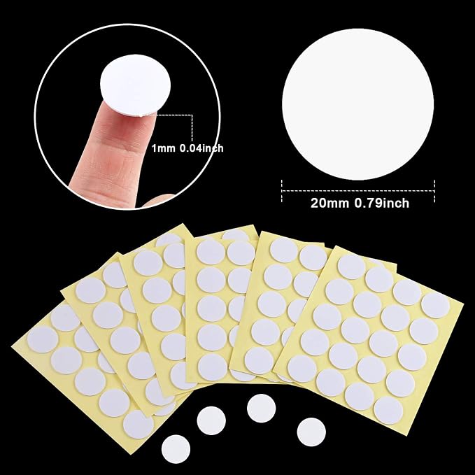 SANNIX 400PCS Candle Wick Stickers for Candle Making, 20mm/0.79 Inch