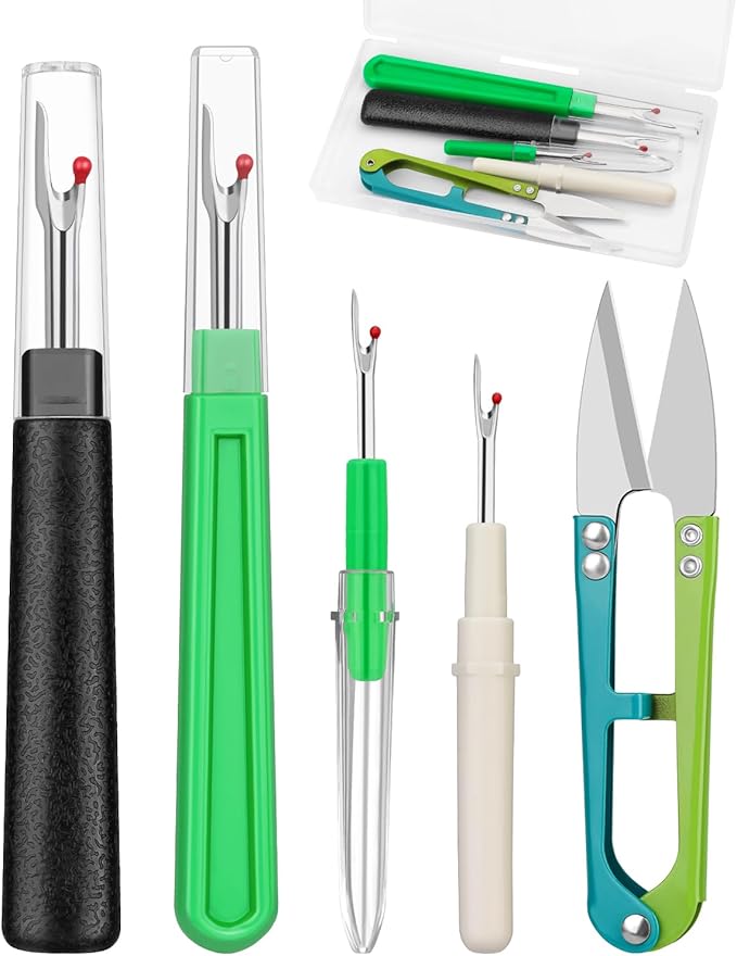 Seam Ripper, 2 Big and 2 Small Seam Rippers for Sewing, Stitch Remover Tool