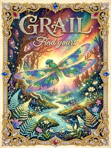 5D Diamond Art Kit for Adult, Dragonfly Special Shape Diamond Painting Kit