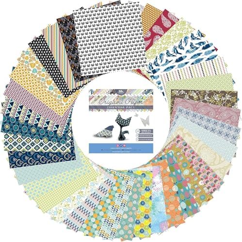 MozArt Japanese Origami Paper 120 Sheets 6x6 Folding Kit Kids Adults