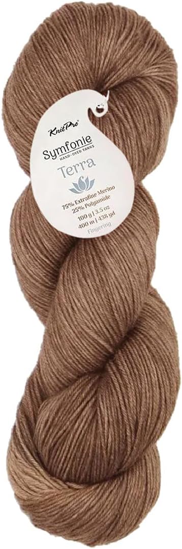 KnitPro Symfonie Fingering Weight Merino Wool Yarn 100g, Jaggery