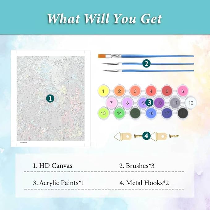 mrpwnle Paint by Numbers Kit for Adults Halloween Paint by Numbers 16x20 in | Halloween Witch Forest Paint By Number for Adults, Easy Adult Paint By Number Kits, DIY Crafts kits for Home Wall Decor Gifts