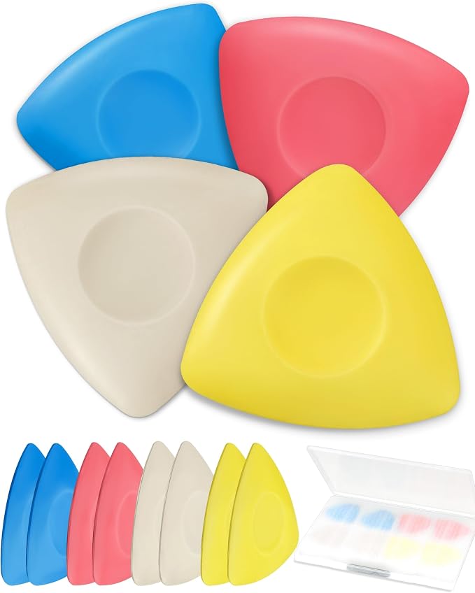 FIVEIZERO 8Pcs Tailors Chalk, Triangle Sewing Chalk for Fabric, Fabric Markers for Quilting, Tailoring and DIY Crafts