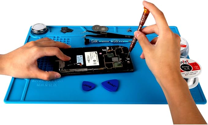 Kaisi S130 Insulation Silicone Soldering Mat Repair Mat, Silicone Work Mats