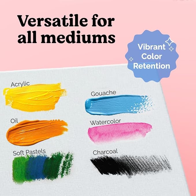 Chalkola 11x14 Canvas for Painting, 15 Bulk Value Pack - Blank Panels | For Painting Acrylic, Oil, Watercolor - Primed 100% Cotton Boards, Acid-Free for Artists, Hobby Painters, Kids & Beginners