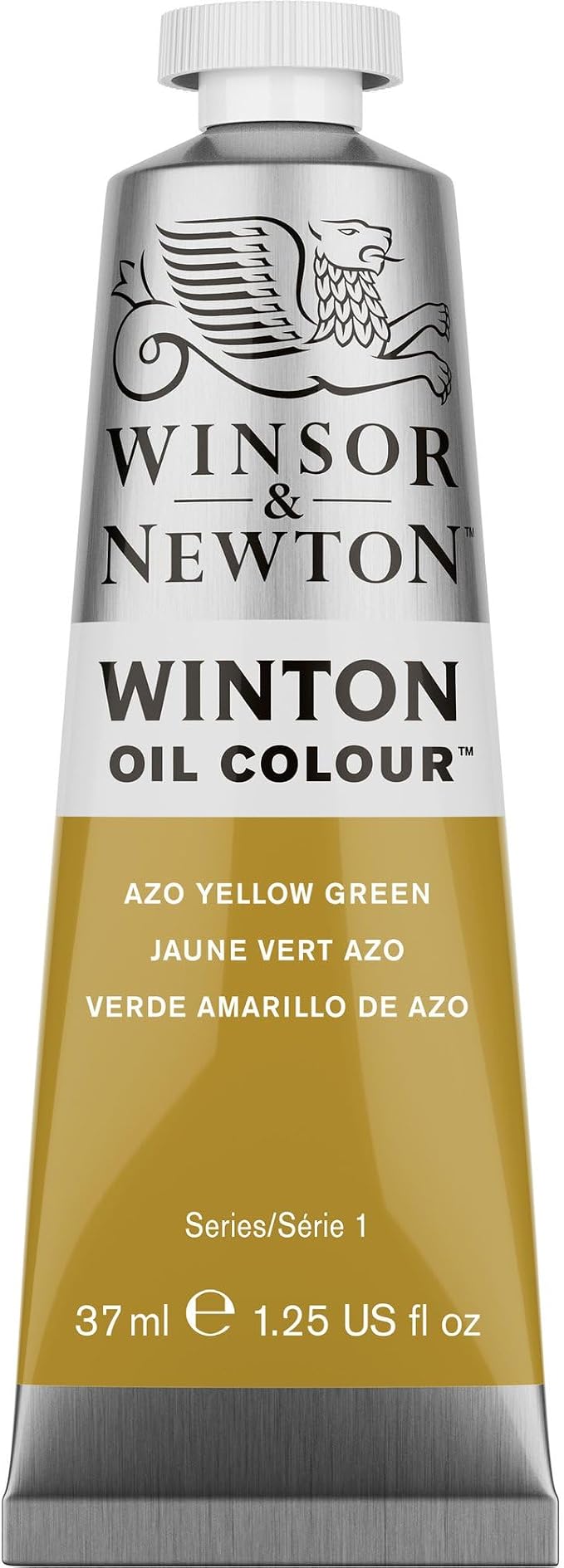 Winsor & Newton Winton Oil Color, 37ml Tube, AZO Yellow Green | High-quality pigments, Durable, Lightfast, Permanent, Uniform Consistency, Great Pigment Load