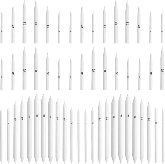 FEBSNOW 84Pcs Blending Stumps and Tortillions Sticks for Art Drawing
