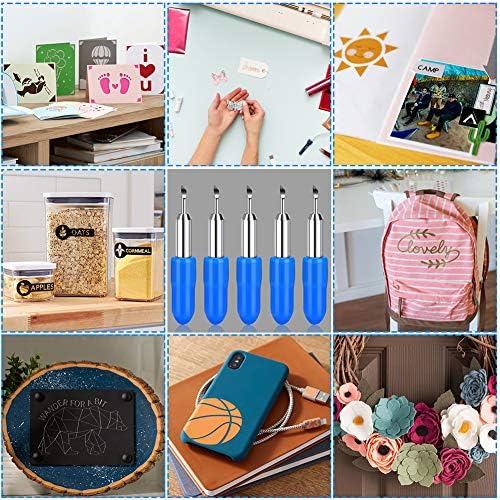 5pcs Replacement Cutting Blades for Joy Machine and Joy Xtra Smart Cutting Machine Blades, Cutting Blades,Cut Vinyl Fabric Carbide Standard Blades
