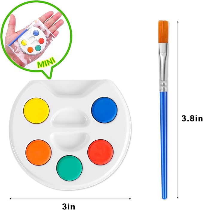 Mini Water Color Paint Set for Kids.36 Pack Non-Toxic Watercolor Paint Bulk
