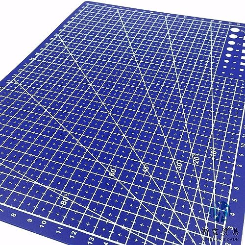 New A3 Double Side Craft Cutting Mat Cutting Board Sewing Pad Artist Carving Tools Handmade Crafts DIY Props (Blue)