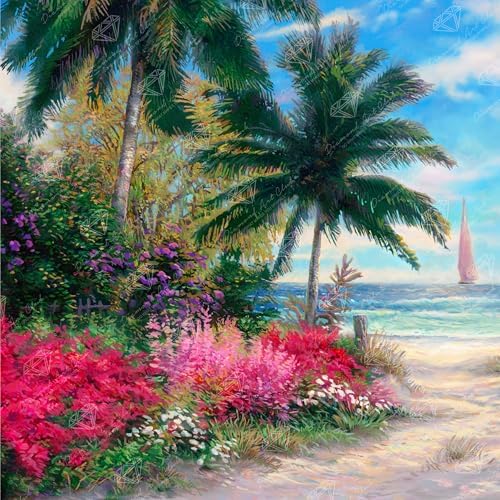 DIAMOND ART CLUB Ocean Whisper Path Diamond Art Kits for Adults