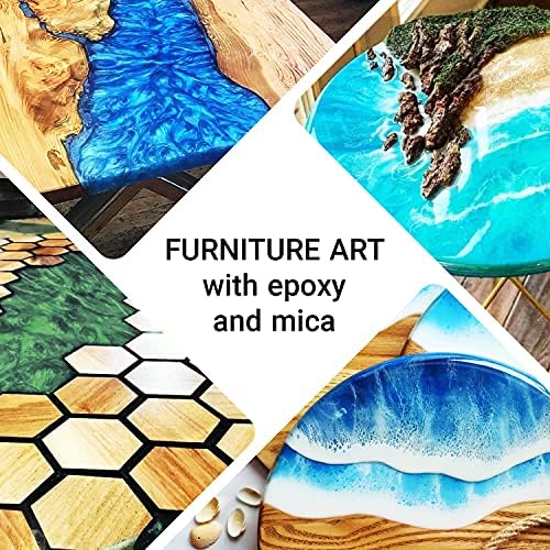 Mica Powder for Resin Coloring 50 Colors Set - Pigment Powder for Nails