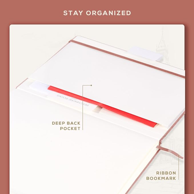 Beechmore Books A3 11.7x16.5 Mixed Media Sketchbook 160 GSM/98lb, Gift Box | Hardcover Drawing Pad with Lay-Flat Binding, Extra Large Perforated Ivory Paper for Studio Drawing & Watercolor Work