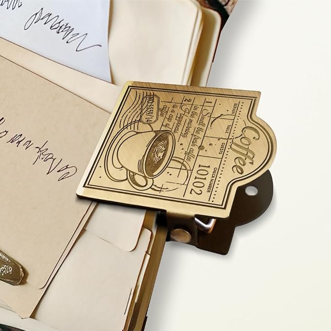 ANATTASOUL Coffee Travel Journal Clip for DIY Use