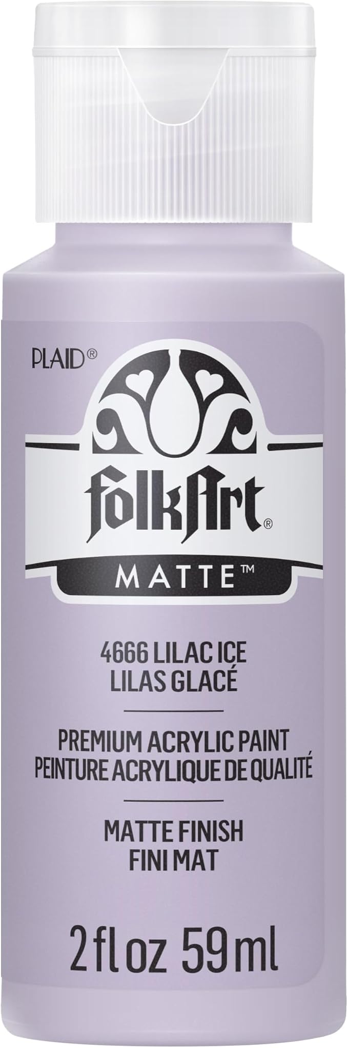FolkArt Acrylic Paint, 2 oz, Lilac Ice 2 Fl Oz