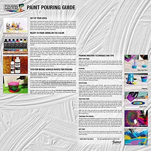 Pouring Masters 12-Color Ready-to-Pour Pouring Paint Set Acrylic Iridescent