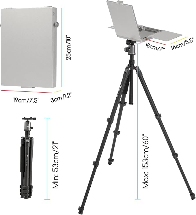MEEDEN Plein Air Easel for Painting: Aluminum Alloy Sketchbox Easel
