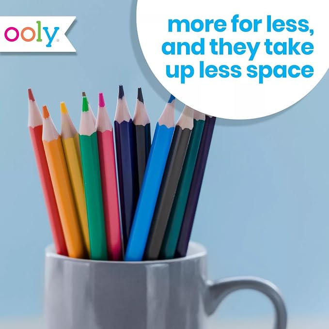 Ooly Double-Ended Colored Pencils, Set of 12, 24 Colors