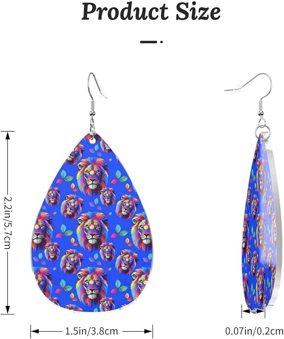 Math Formula Equation Black Drop-Shaped Earrings 2.2 x 1.5 Inches
