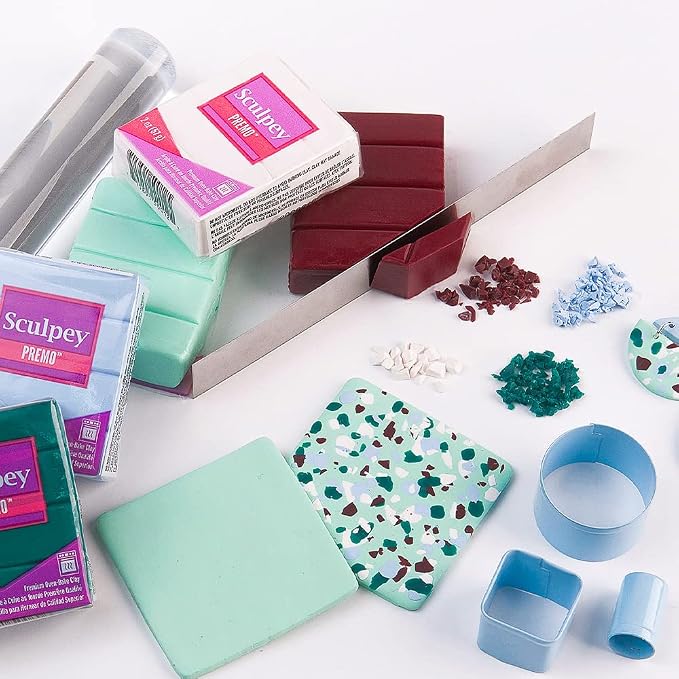 Sculpey Premo™ Polymer Oven-Bake Clay, Slate Gray, Non Toxic, 2 oz. bar, Great for Jewelry Making, Holiday, DIY, Mixed Media and Home décor Projects. Premium Clay Perfect for clayers and Artists.