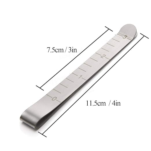 Sewing Clips Set of 20 Stainless Steel Hemming Clips 3 Inches Measurement Ruler