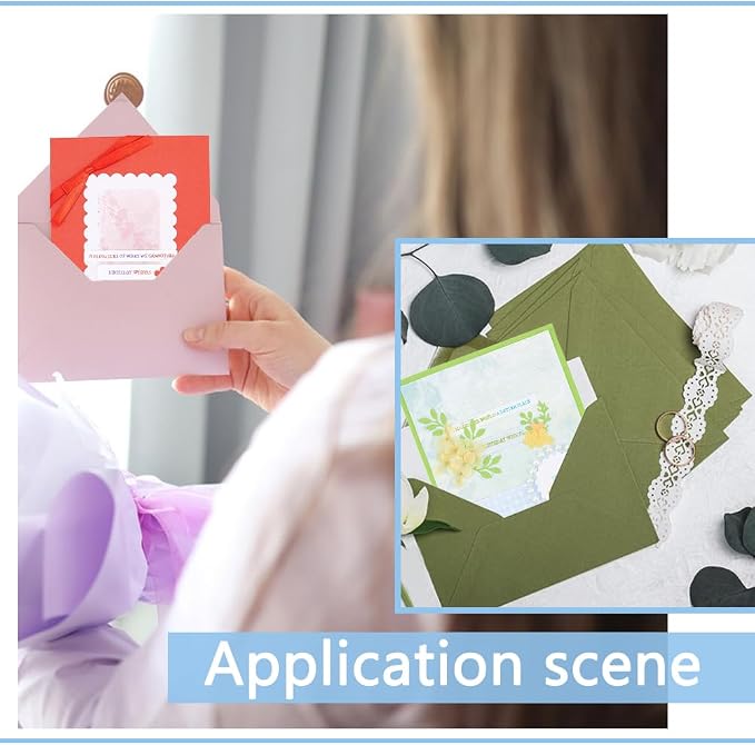 Sentiments Clear Stamps and Metal Cutting Dies for Card Making Greeting Words Silicone Stamp and Die Cuts Set Blessing Words Transparent Stamps for DIY Scrapbooking Paper Craft Supplies