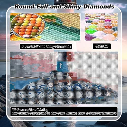 VeGuude Square Drill Diamond Art Kits for Adults Home Wall Art Gift12x16 in