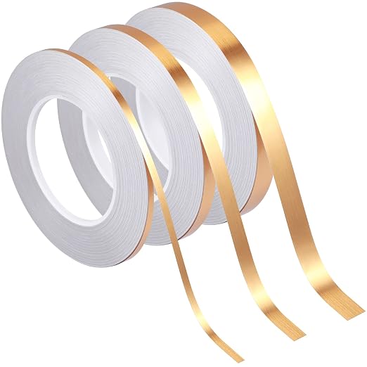 Zonon Gold Washi Tape for Wall Decor Self Adhesive 5/10/15mm
