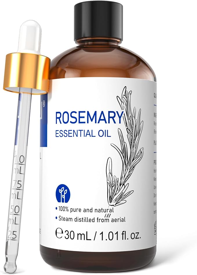 HIQILI Rosemary Essential Oil for Hair Care, Skin Care & Aromatherapy