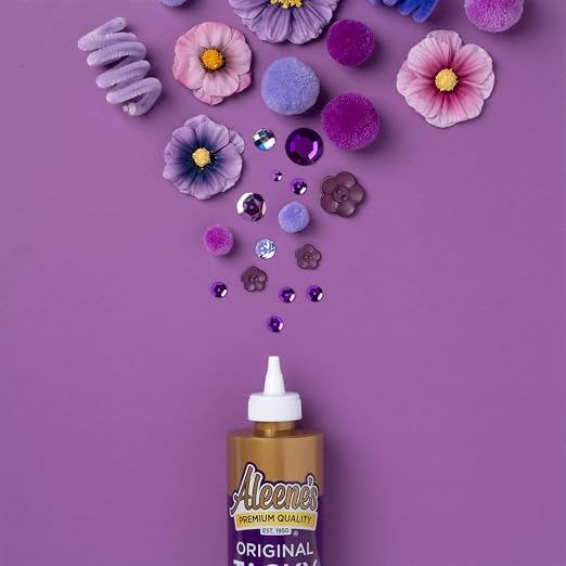 Aleene's Original Tacky Glue, All Purpose Adhesive, Perfect for Crafts and DIY Projects, Dries Fast and Clear, 8 fl oz 3-Pack