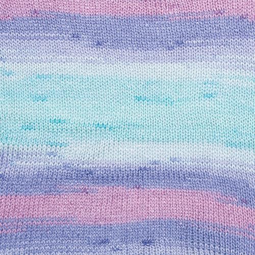YarnArt Summer Dream Cotton Blend - 3.4 OZ, 383 yds Rainbow Multi Color Yarn for All Season Project Fuitable for Knitting Blouses, Shawls, Scarfs and Sweaters, Fine:2 (4302)