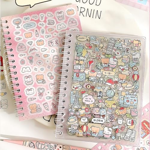 Aesthetic Japanese Sticker Book for Adults – 16 Sheets, 1000+ Cute & Vintage Stickers for Scrapbooking, Journaling, DIY Crafts, Girlhood & Scrapbook Sticker Book