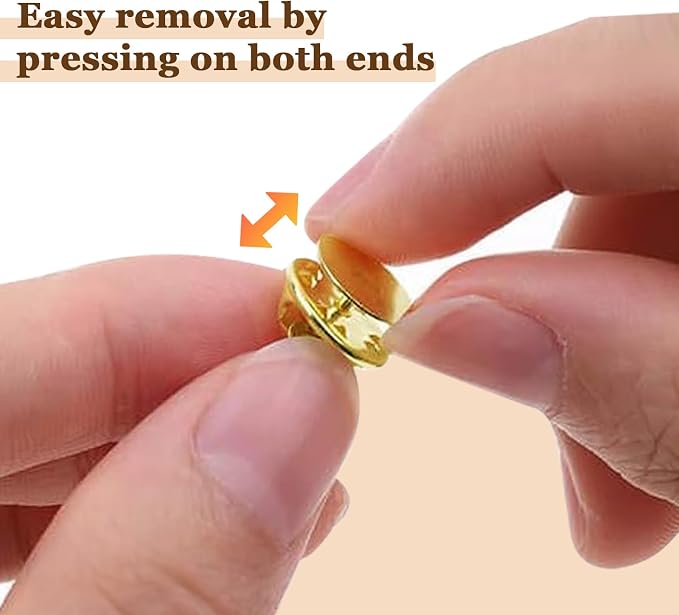 50 Pairs Gold Pin Backs Replacement