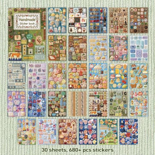 Japanese Embroidered Sticker Book Animal and Plant Theme