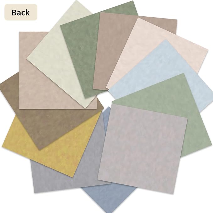12×12 Boho Scrapbook Paper Vintage Flower Pattern Papers Pad,24 Sheets Double-Sided Bobo Floral CardStock Paper Pad for Holiday Cardmaking DIY Journaling Scrapbooking.