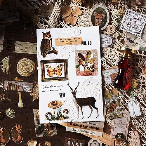 Vintage Stickers 20 Sheets Scrapbooking Supplies Journaling (Mountain)