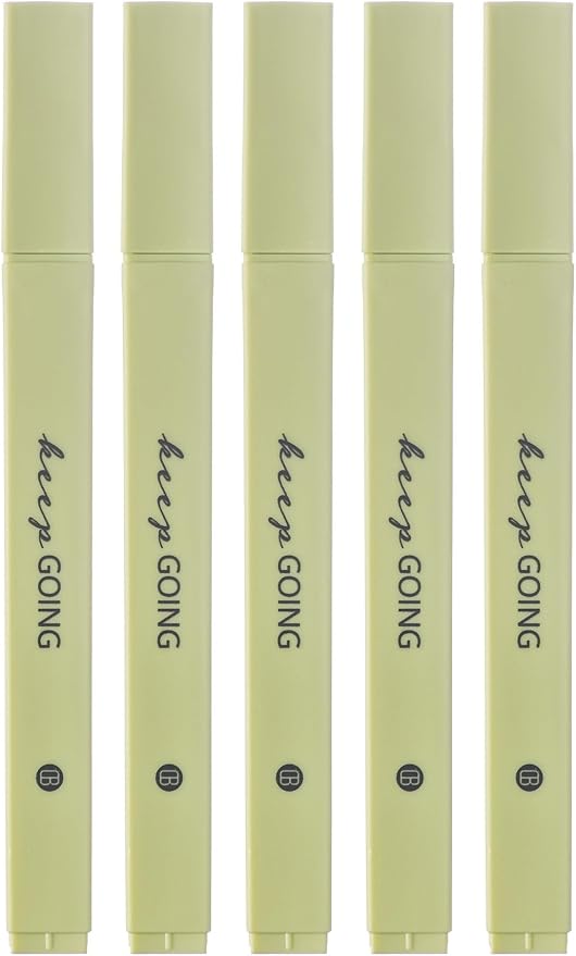 DIVERSEBEE Bible Highlighters with Soft Chisel Tip, No Bleed (Green)