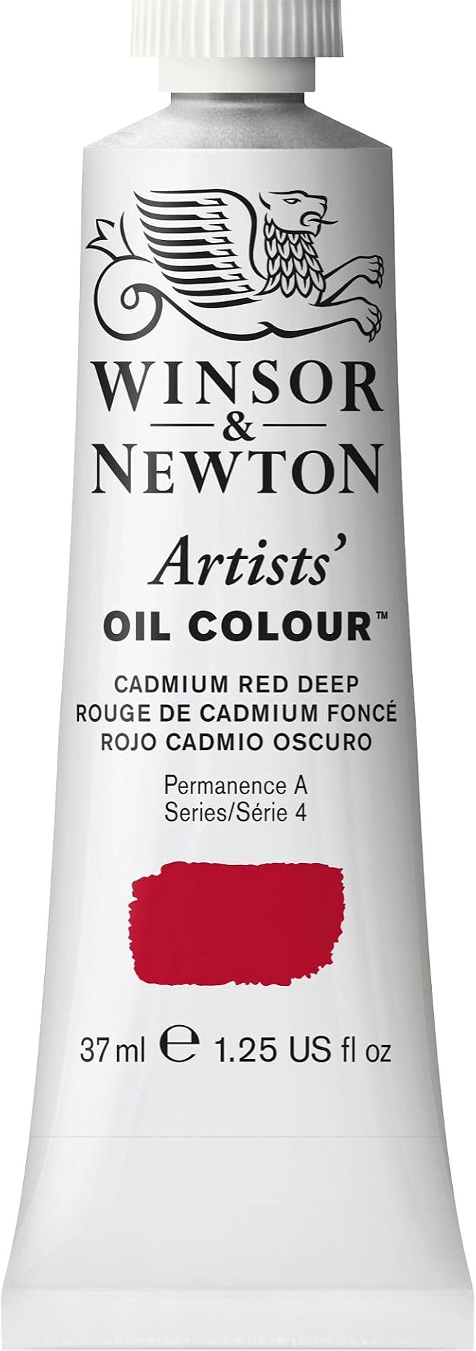 Winsor & Newton Artists' Oil Paint, 37ml Tube, Cadmium Red Deep