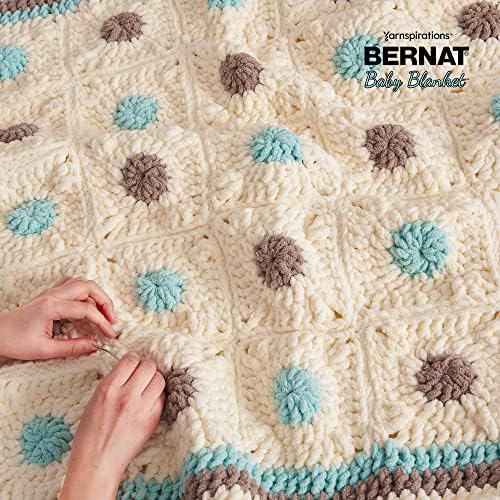 Bernat Baby Blanket Raspb Kisse Yarn - 300g/10.5oz - Polyester - 6 Super Bulky - 220 Yards - Knitting/Crochet, 2 Pack, RASPBERRY KISSES