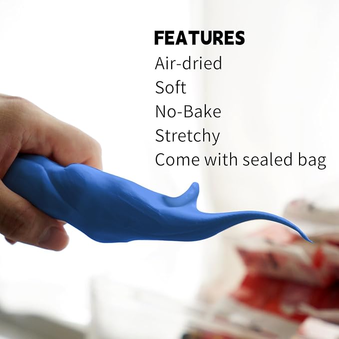 Air Dry Clay Lightweight, Flexible Modeling Clay for Adults Arts and Crafts