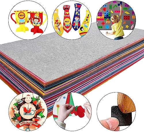Jtnohx Self Adhesive Felt Sheets Adhesive Backed Felt Fabric Stiff Sheets