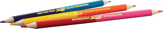 Prang Duo-Colored Pencils, Assorted Colors, 6 Ct